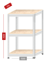 Металлический стеллаж МС-Т 002